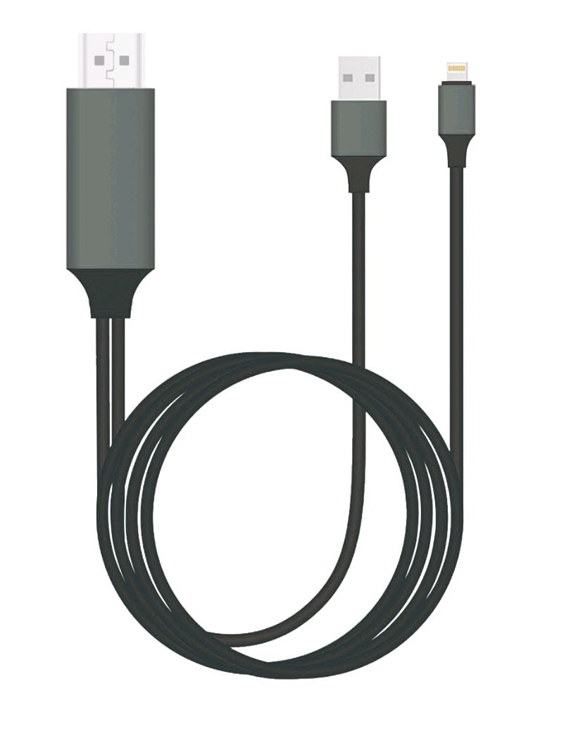 8Ware Generic Plug & Play Lightning to HDMI 2m Cable for iPhone & iPad 8Ware Generic Plug & Play Lightning to HDMI 2m Cable for iPhone & iPad